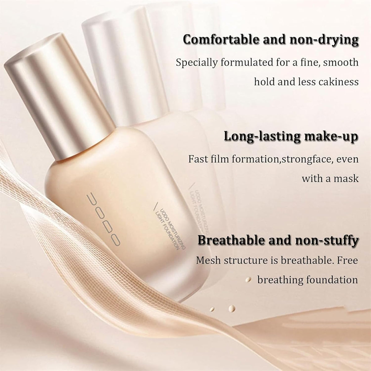 UODO - Moisturizing Light Foundation For Dry Skin