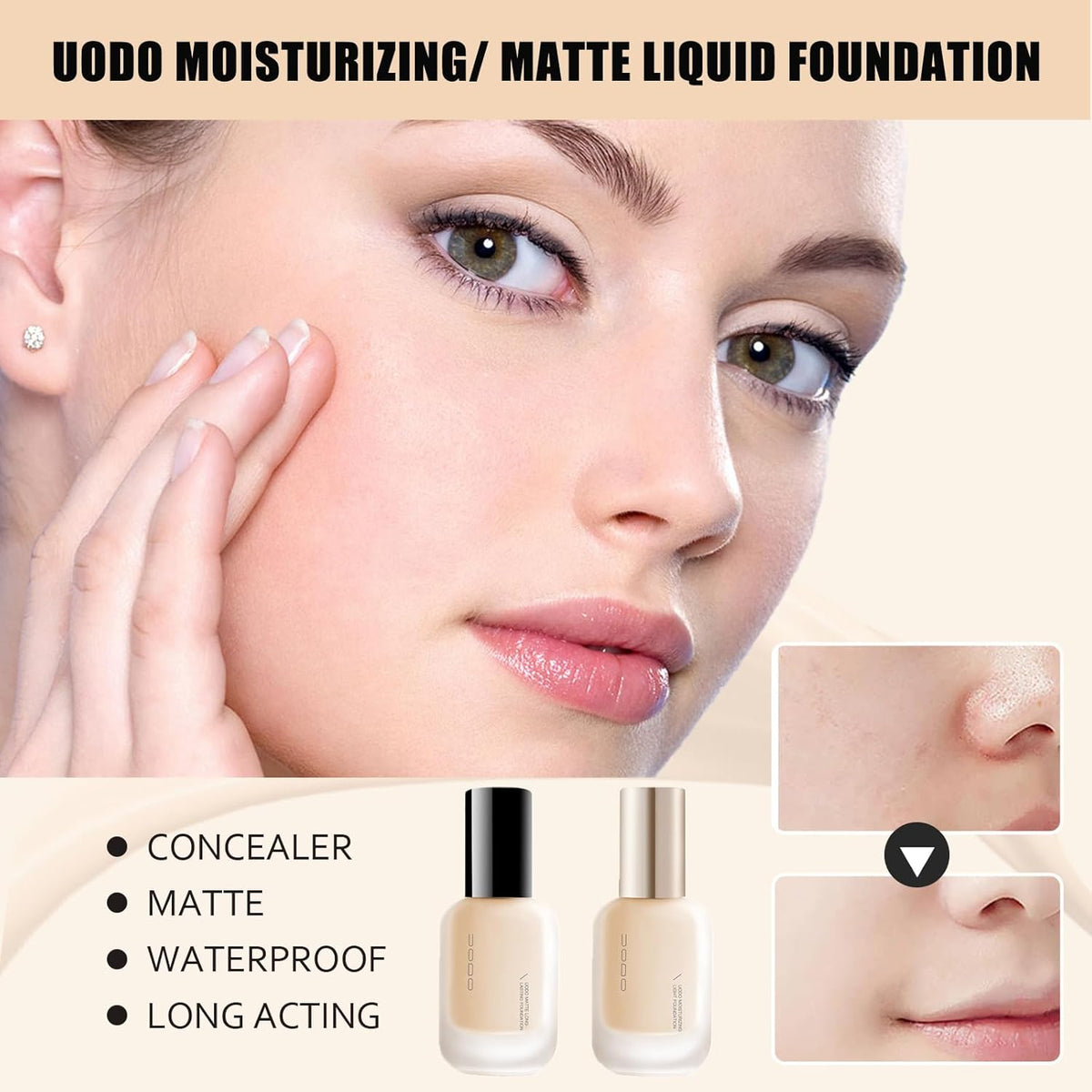 UODO - Moisturizing Light Foundation For Dry Skin