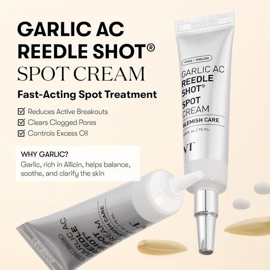 VT Cosmetics Garlic AC Reedle Shot Spot Cream 15ml Expiry 03 - 2028