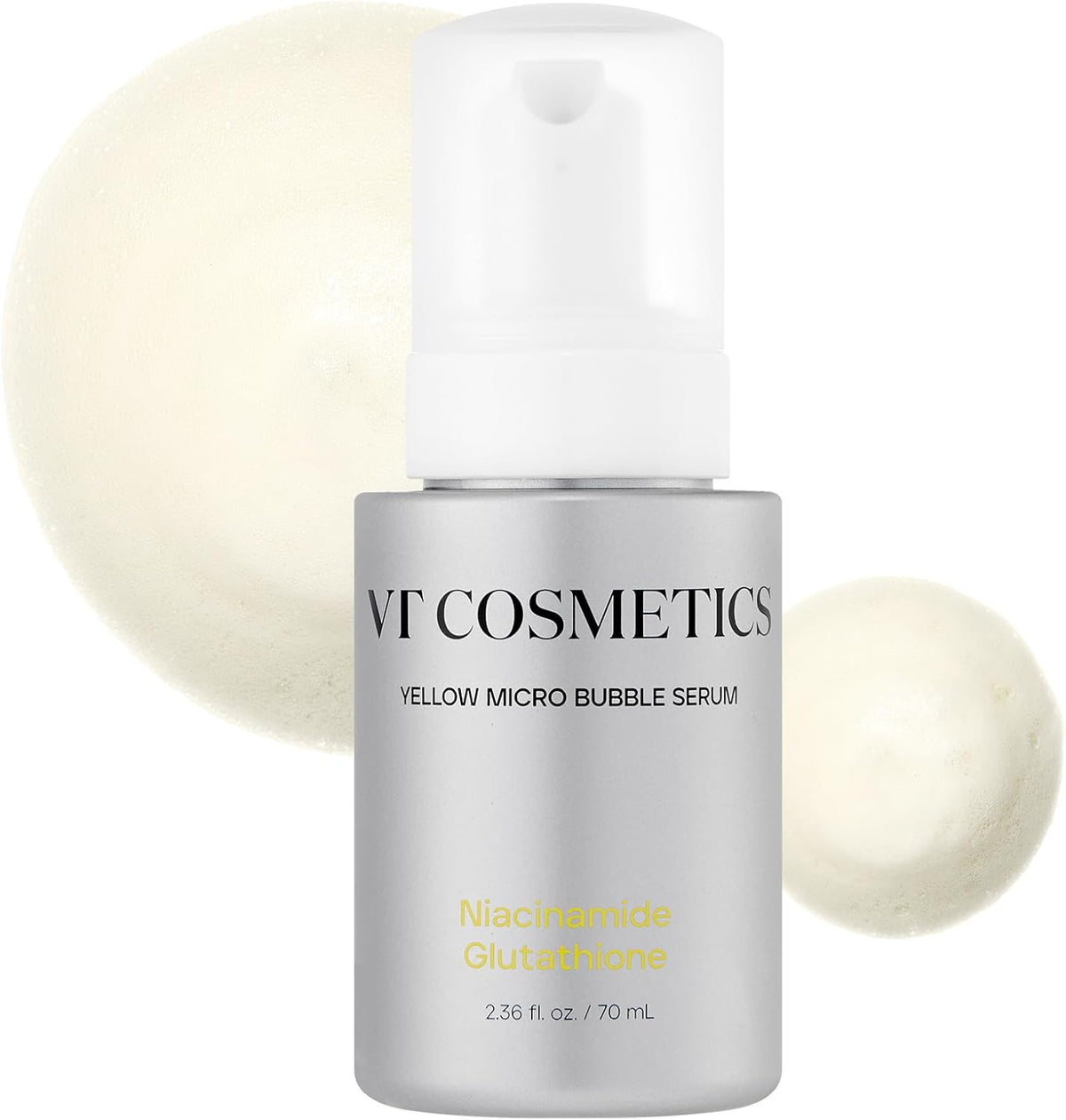 VT COSMETICS Niacinamide Glutathione Yellow Micro Bubble Serum 70ml Expiry 08 - 2028