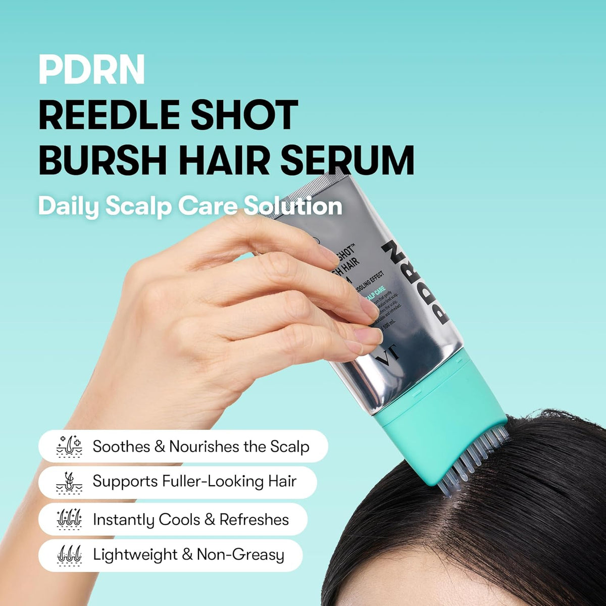 VT Cosmetics PDRN Reedle Shot Brush Hair Serum 100ml Expiry 03 - 2029