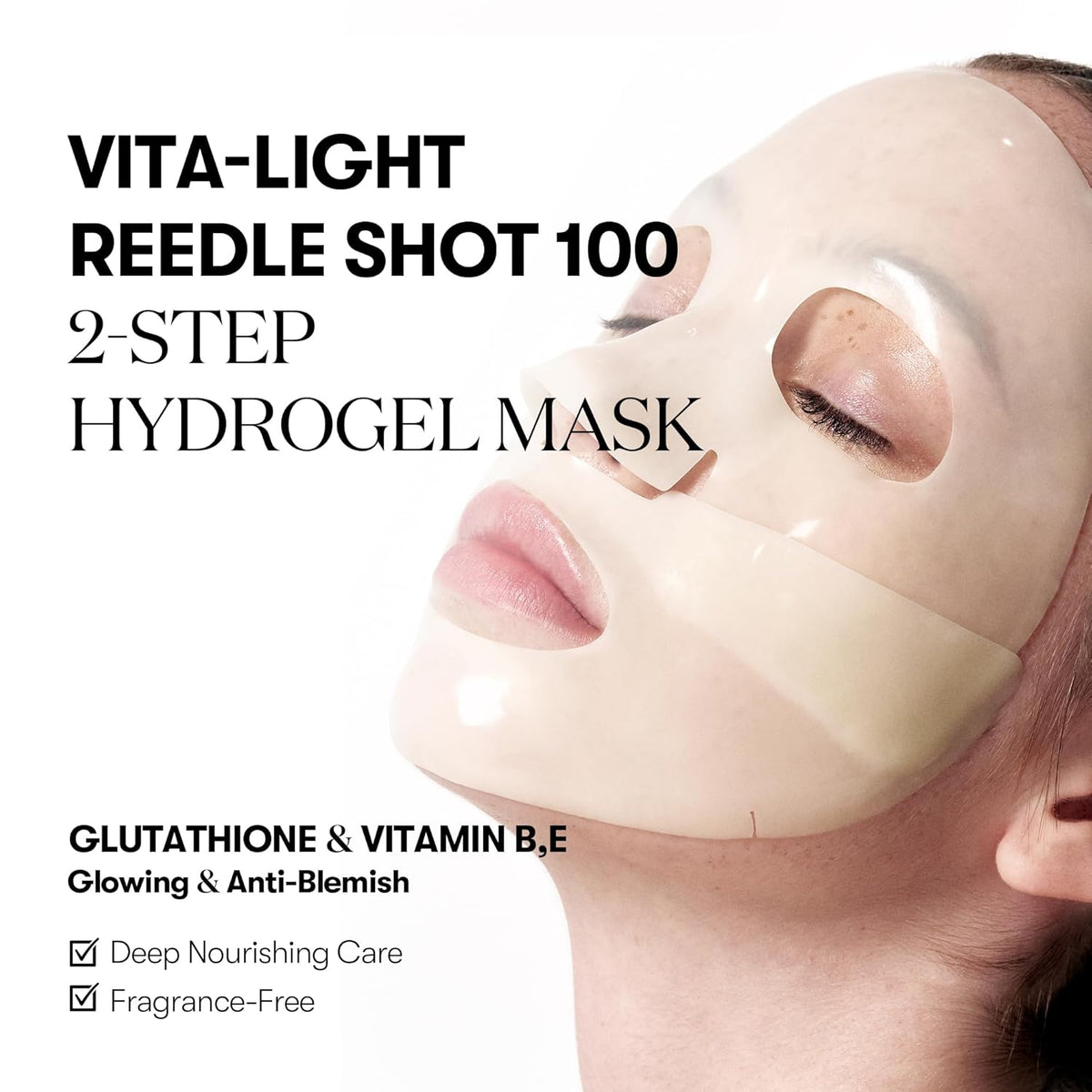VT Cosmetics Vita-Light Reedle Shot 100 2-Step Hydrogel Mask 33g Expiry 12 - 2028