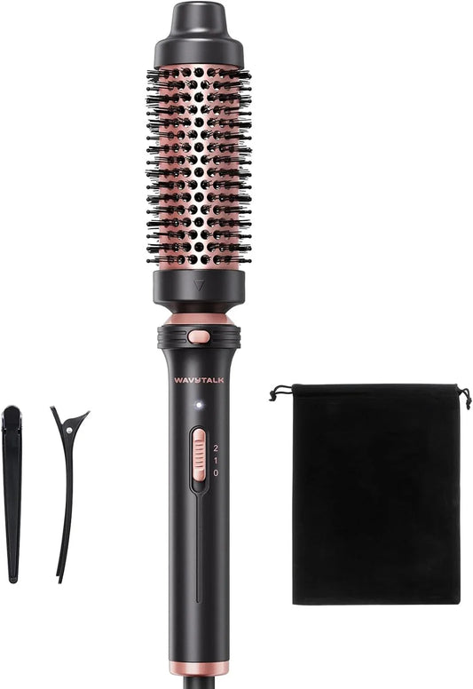 Wavytalk Thermal Brush, 1.5 inch Heated Round Brush for Blowout Look