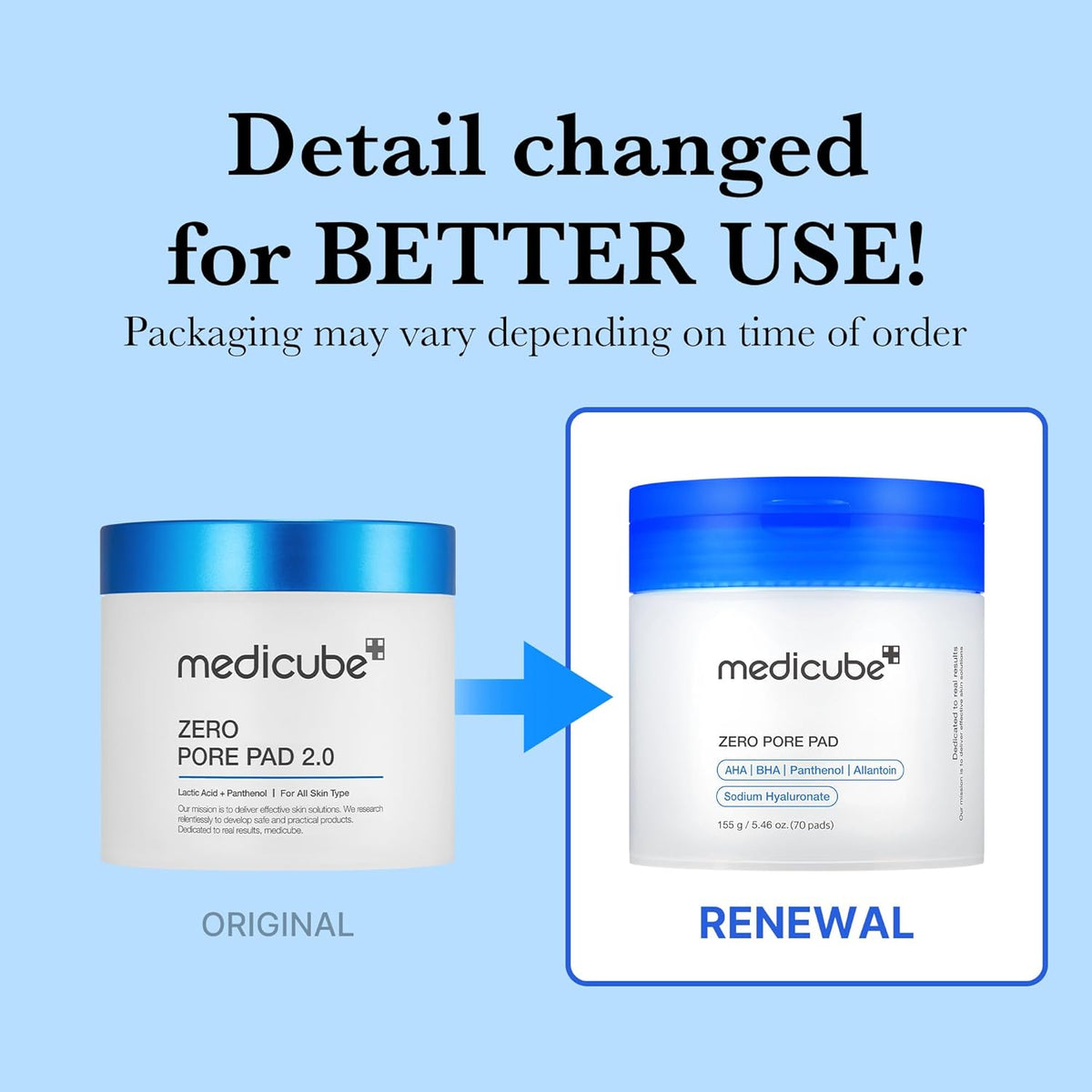Medicube Zero Pore Pad - 70 pads Expiry 09 - 2028